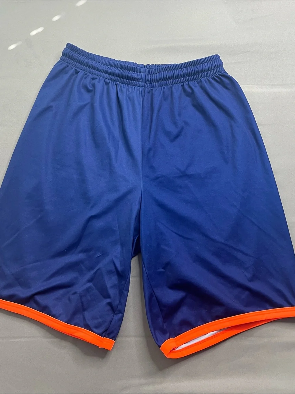 MARCS Royal Blue Athletic Shorts with Orange Trim